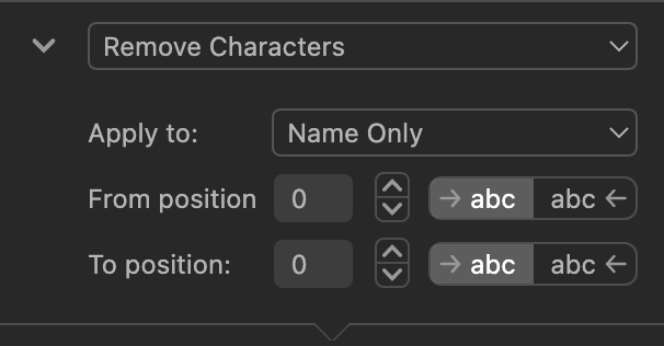 Remove Characters